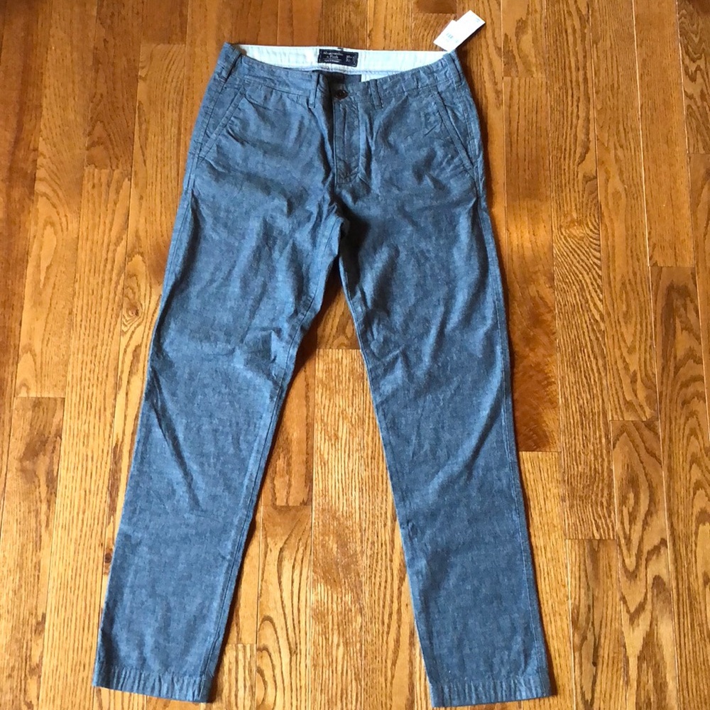 NWT Abercrombie and Fitch blue pants